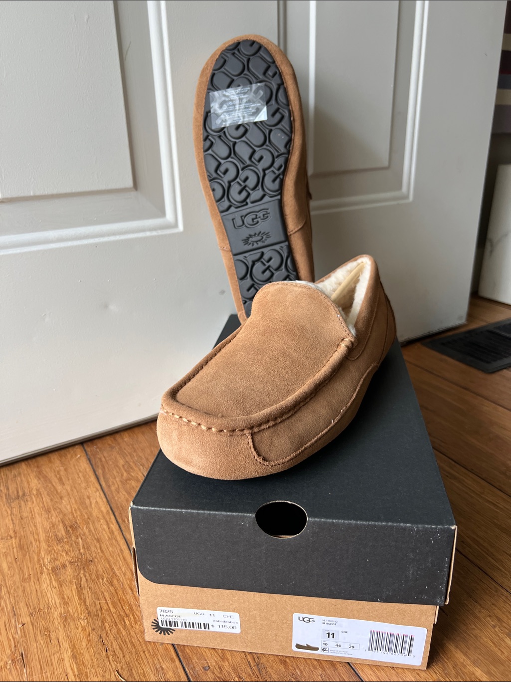 Ugg Slippers In Tan, Box Included